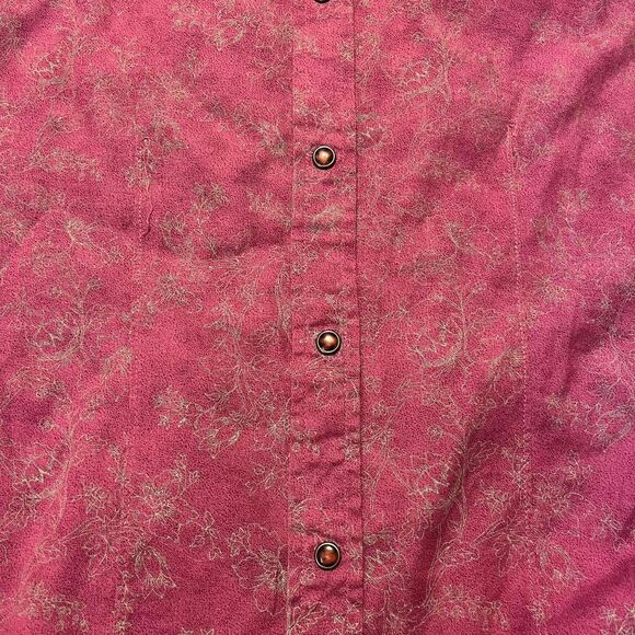 Vintage 80’s Woolrich Women’s Button Up Long Sleeve Red Shirt Sz Small - Picture 4 of 5